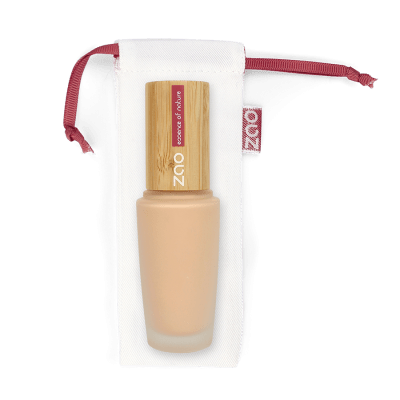 maquillaje fluido ecológico medium praline