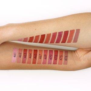 Swatch barras de labios Zao