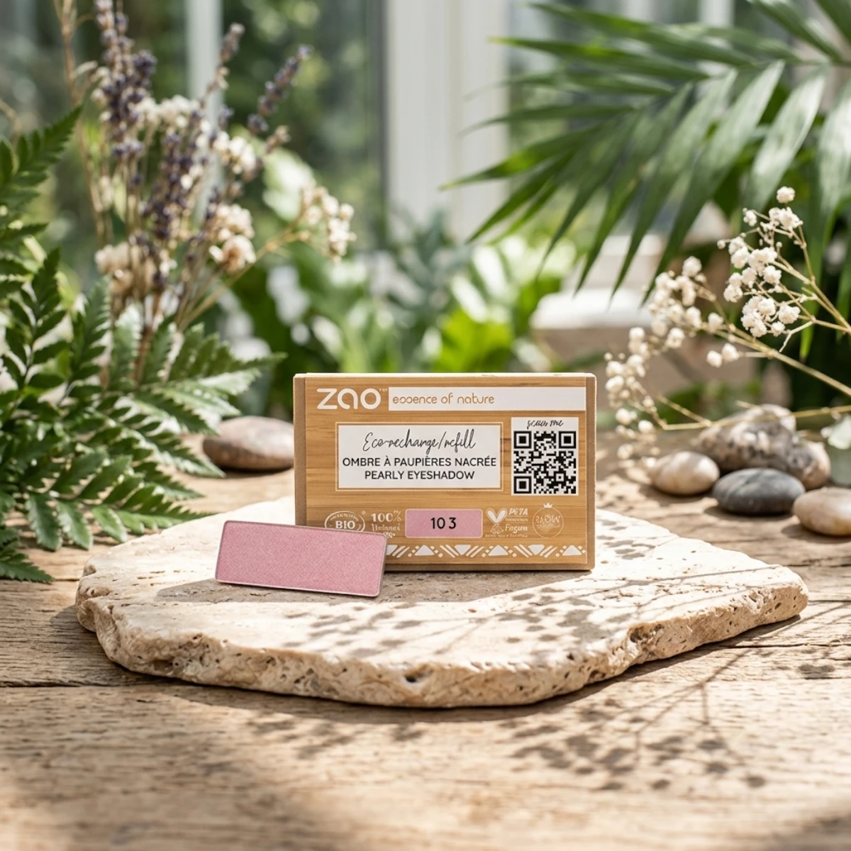 Zao Recarga Sombra Rectangular 103 Vieux Rose - Imagen 2