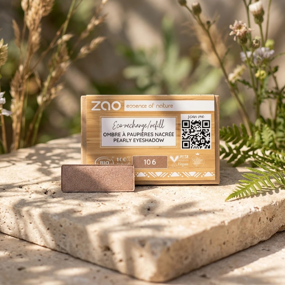 Zao Recarga Sombra Rectangular 106 Bronze - Imagen 2